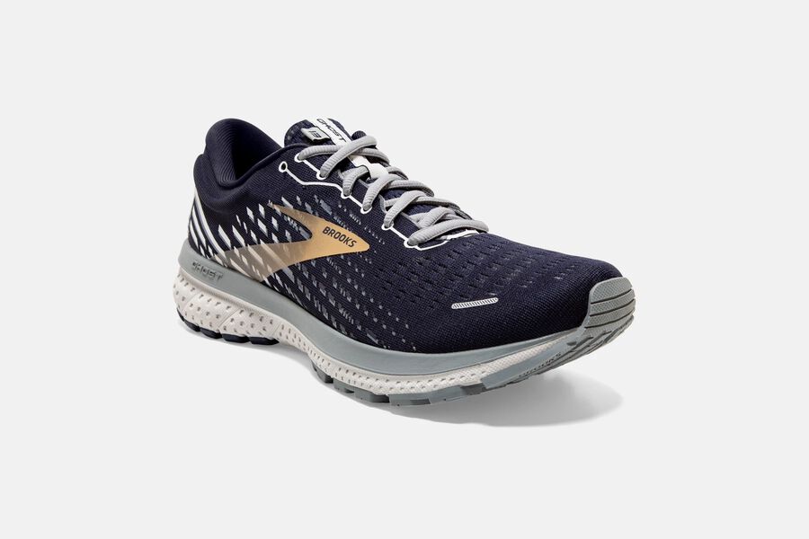 Ghost 13 Road Brooks Running Shoes NZ Mens - Black/Gold - KAFNXI-308